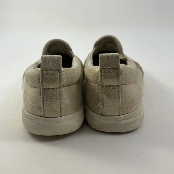 Cat and Jack Size 11 Girls Metallic Gold Slip Ons - Picture 9 of 11